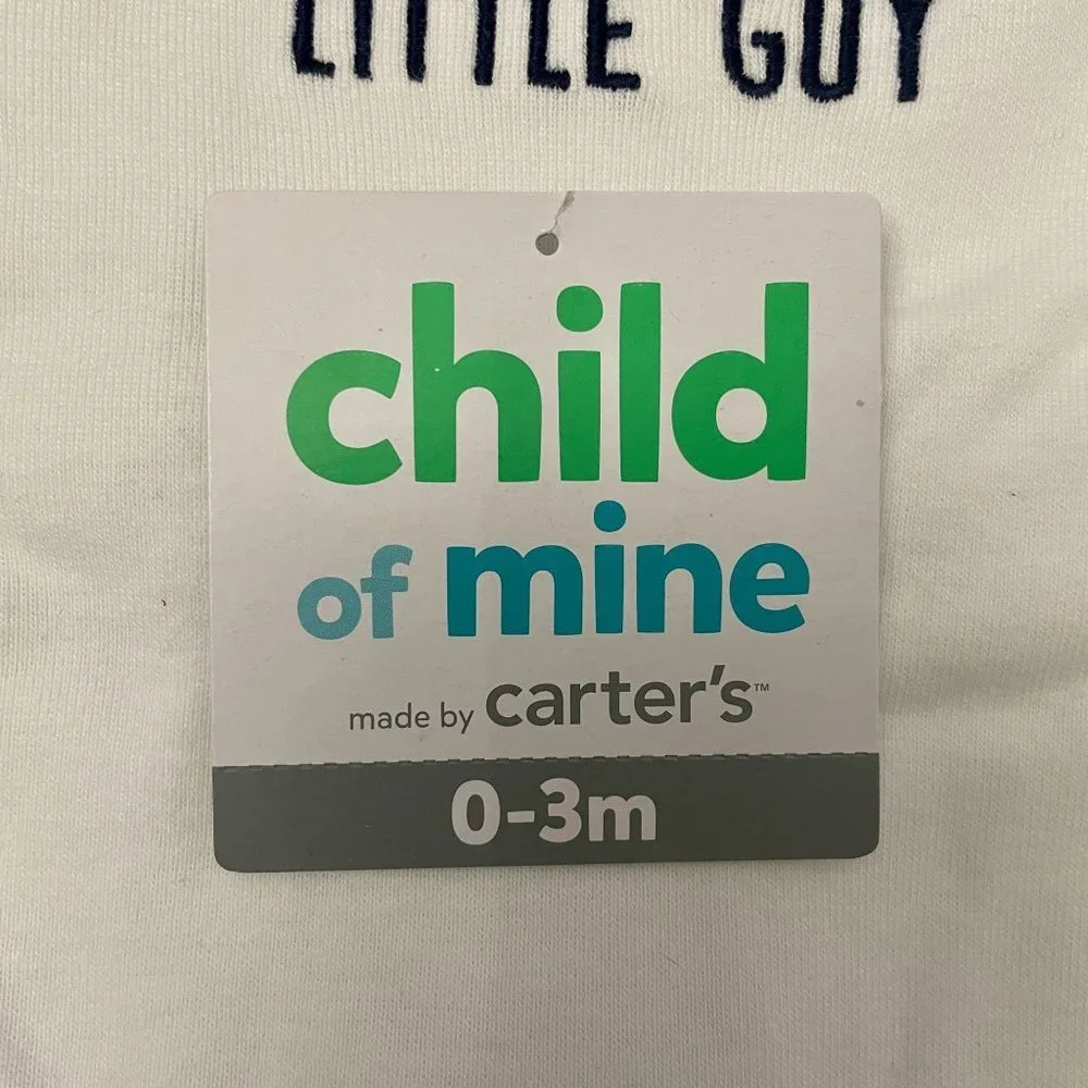 Child of Mine 3 pc outfit Happy Little Guy - 0-3 months - French Bulldog - Picture 6 of 7